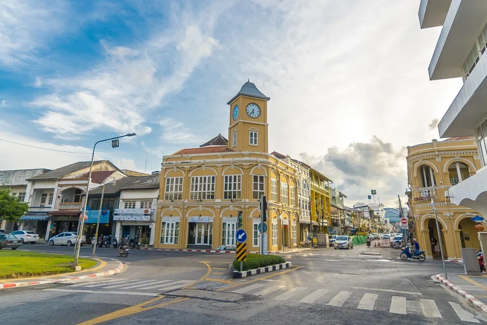 Phuket Old Town colourful heritage architecture