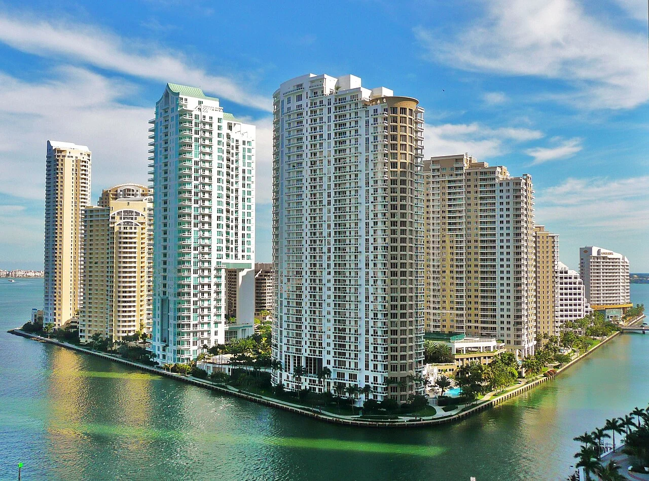 Brickell Key from north 20100211