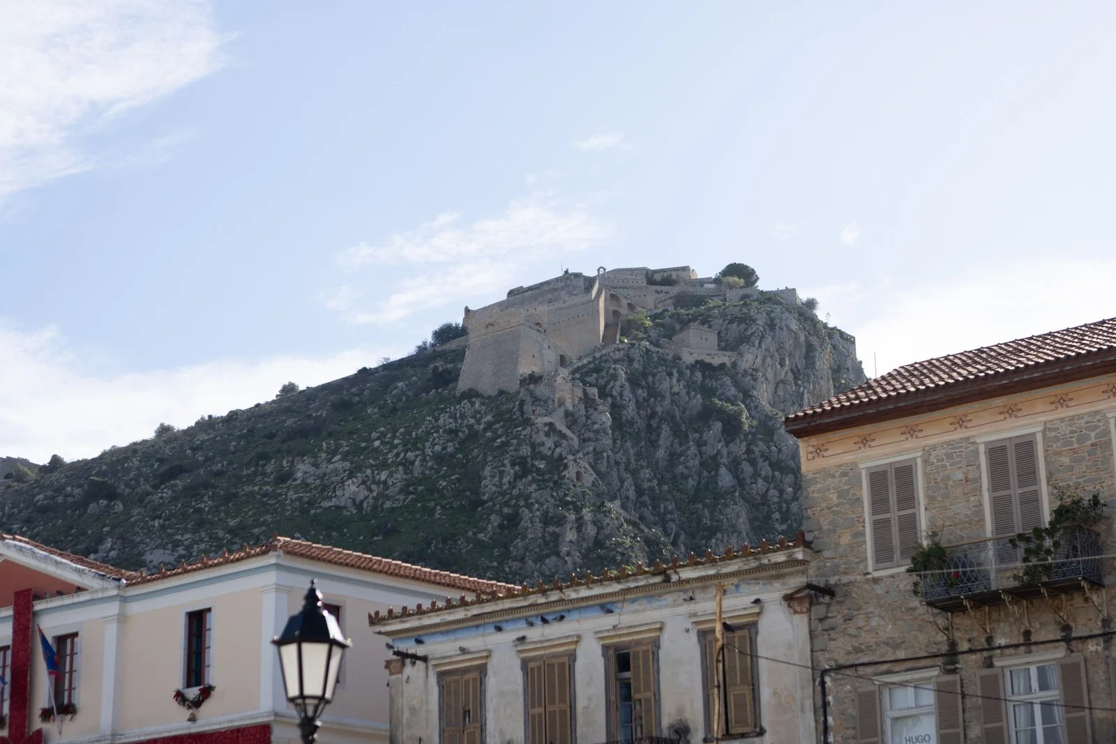Palamidi fortress above the old town of Nafplio