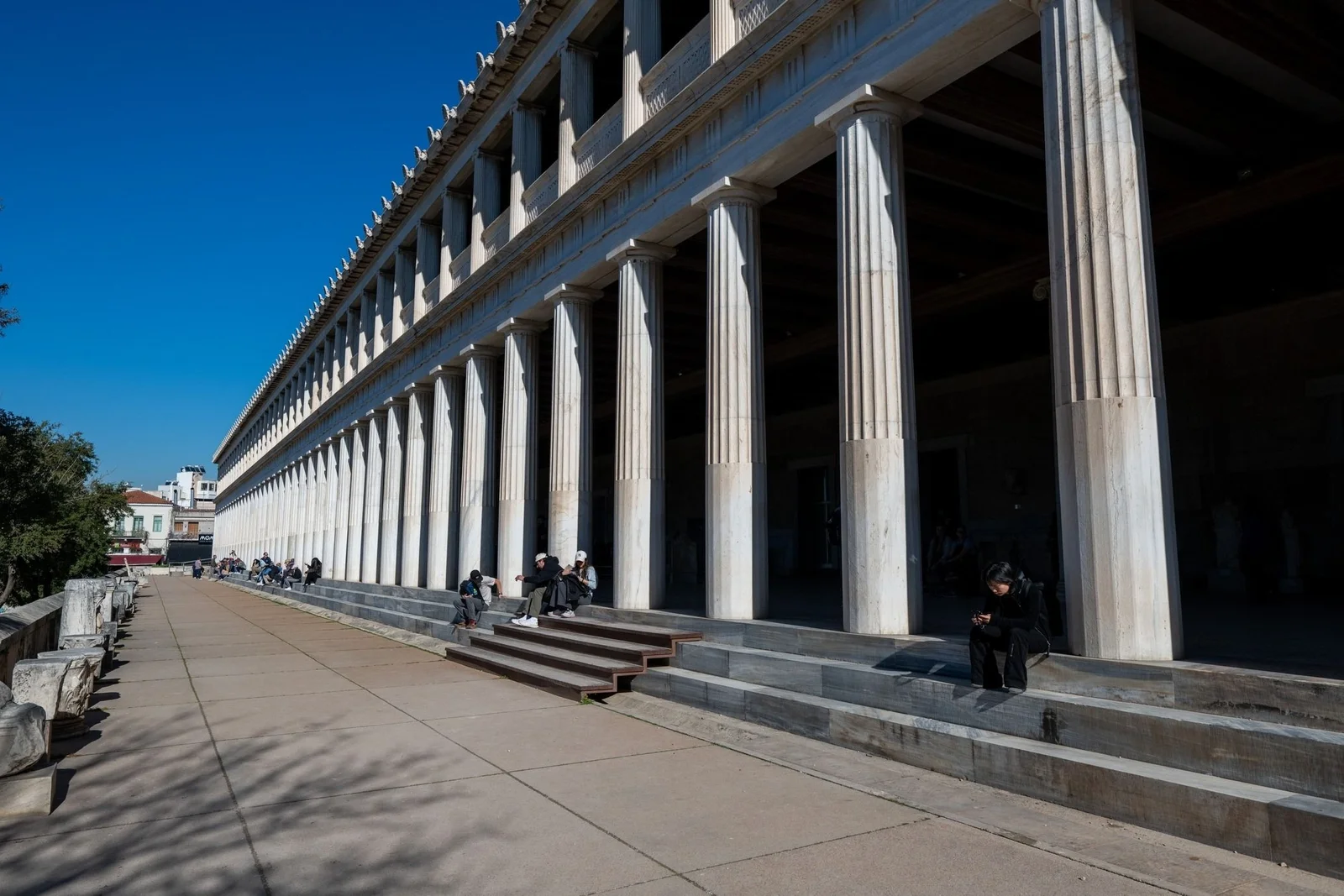 Colonnade of the Stoa of Attalos in the Ancient Agora, Athens