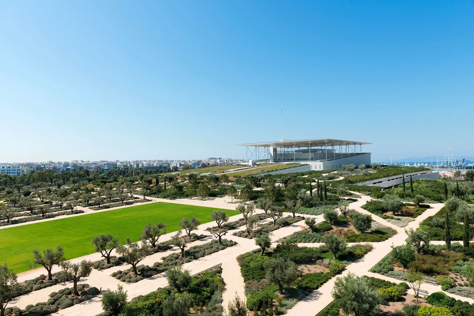Stavros Niarchos Park and cultural centre in Kallithea, Athens