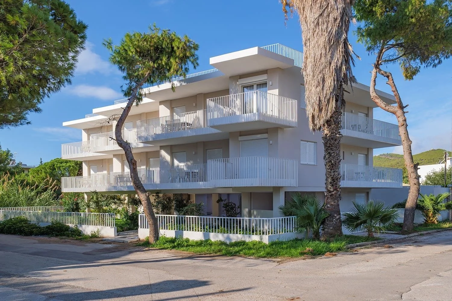 Solena apartment building among pine trees near Sounio