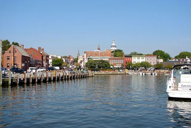 Dock Street and City Dock, Annapolis, Maryland