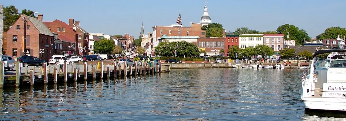 Dock Street and City Dock, Annapolis, Maryland