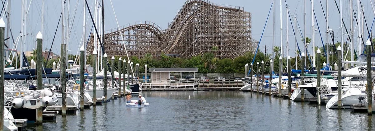 The marina at Kemah on Galveston Bay, Texas