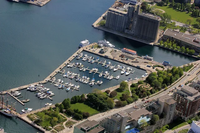 Boats at a marina in Toronto, Ontario
