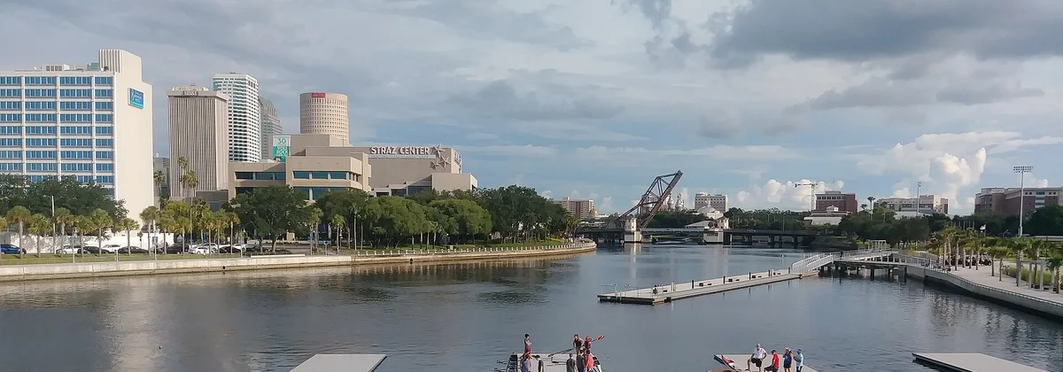 The Tampa waterfront seen across the river