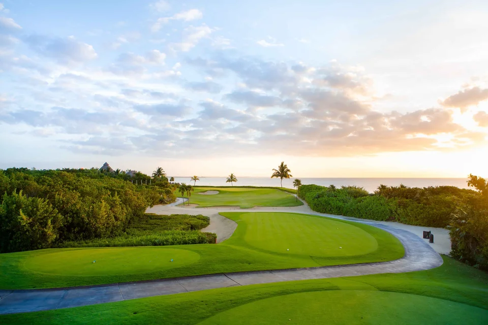 Golf Hoyo amanecer