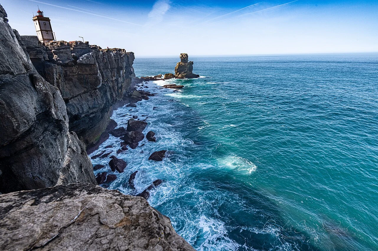 The cliffs and sea stacks of Cabo Carvoeiro, Peniche