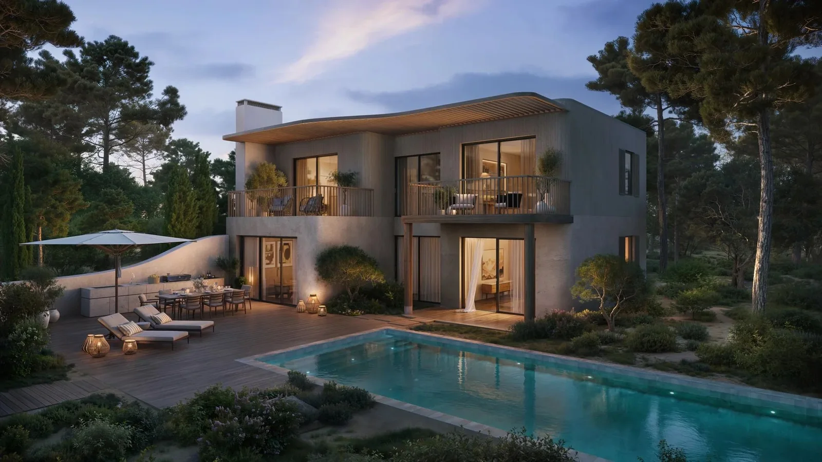 A villa with a private pool at Six Senses Residences Comporta (developer render)