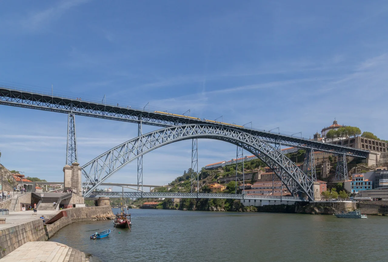The Dom Luis I bridge over the Douro at Porto