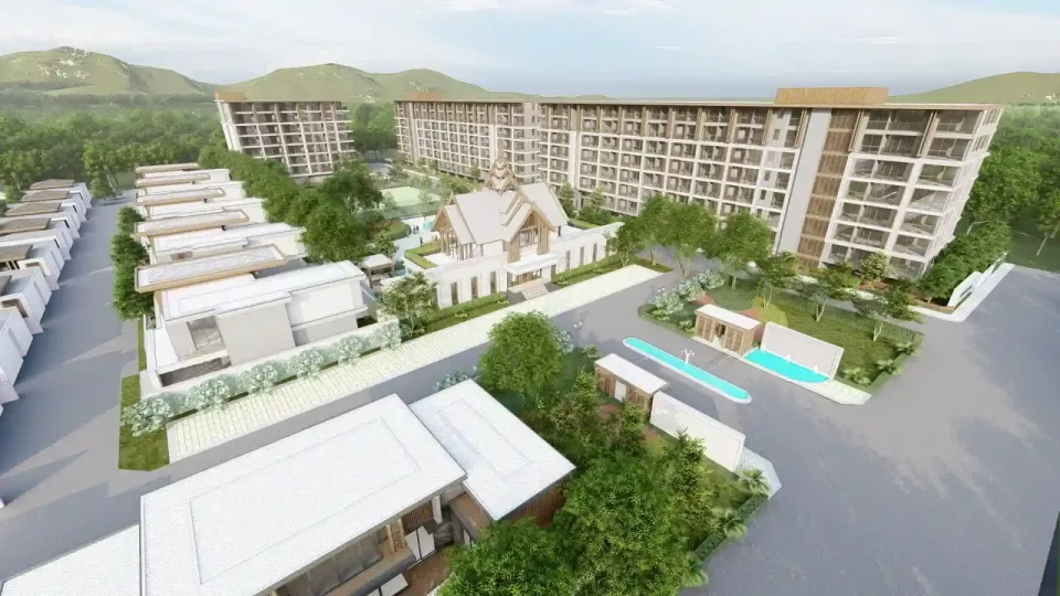 The Ozone Oasis Condominium Phuket, façade and main entrance