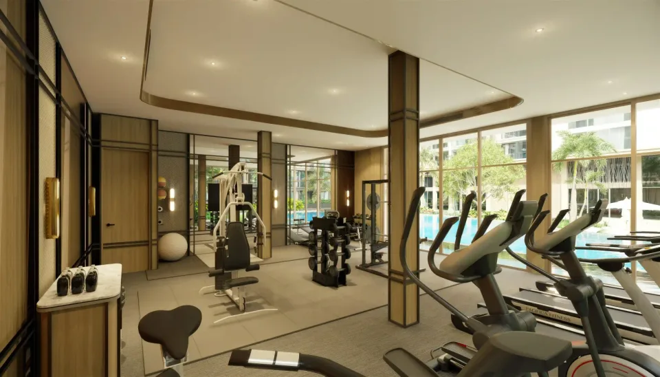 The Ozone Signature Condominium Phuket, residents’ lounge and pool deck