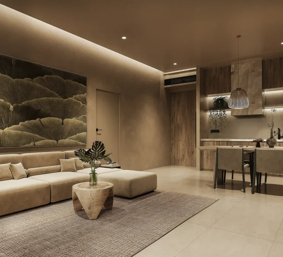 Sunrise Lake villa interior
