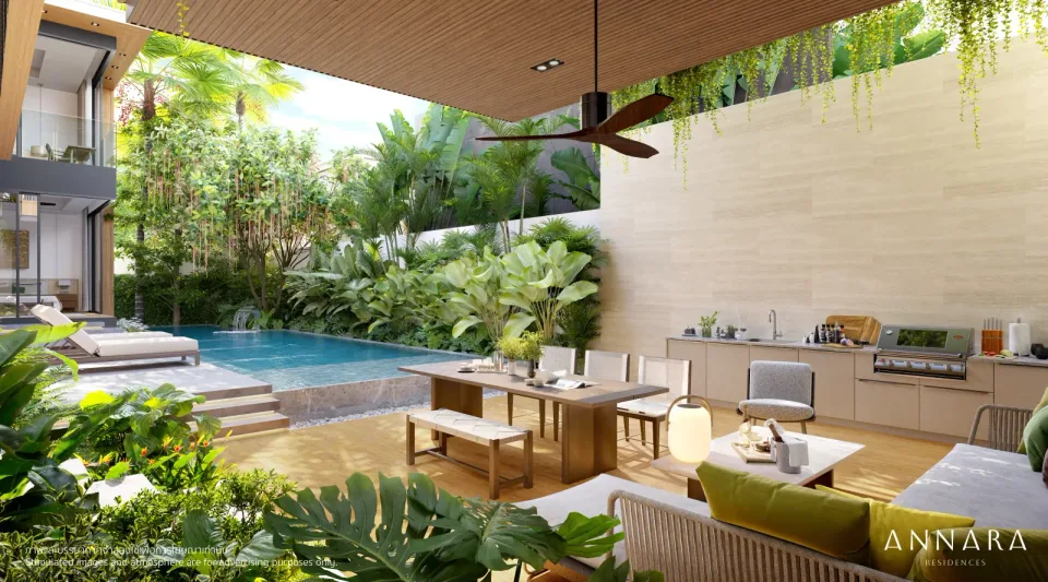 Annara Residences Phuket, luxury villa exterior with pool
