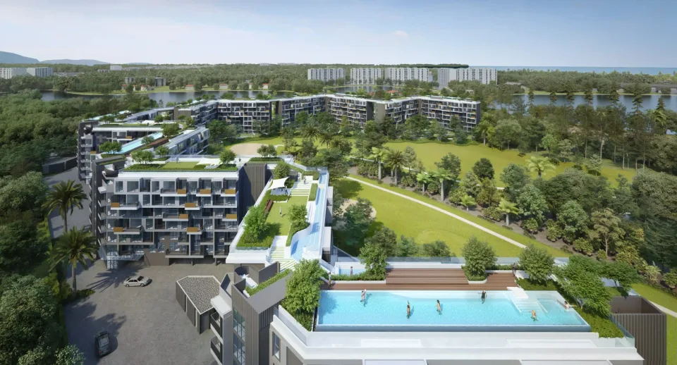 Skypark Aurora Phuket, exterior in context