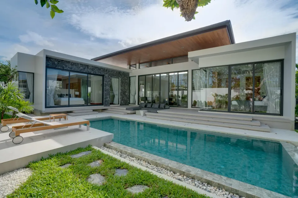 Botanica Modern Loft II exterior with pool terrace