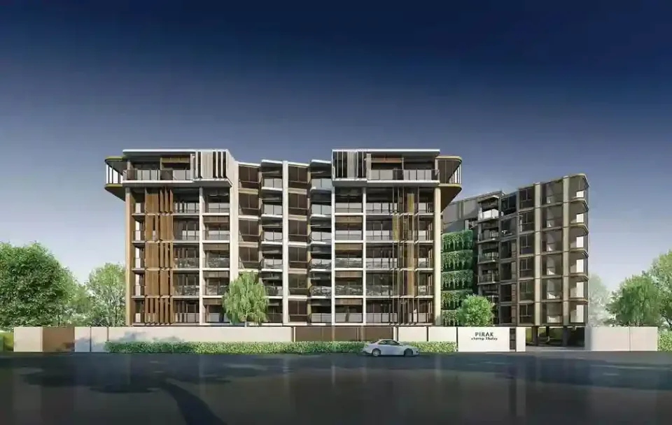 Pirak Cherngtalay exterior view showing the building facade and surrounding landscaping