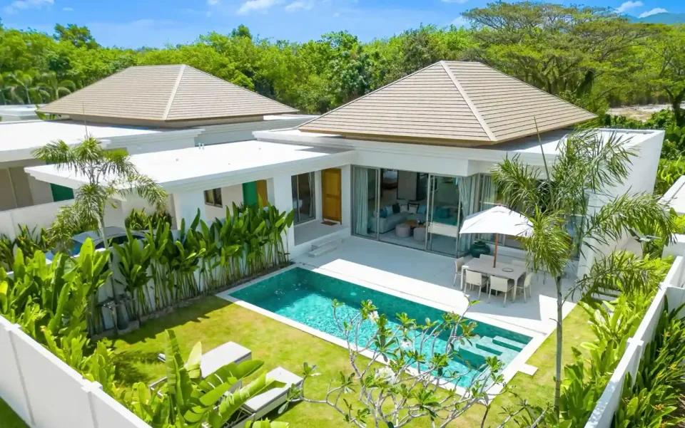 Trichada Essence exterior pool villa in Layan