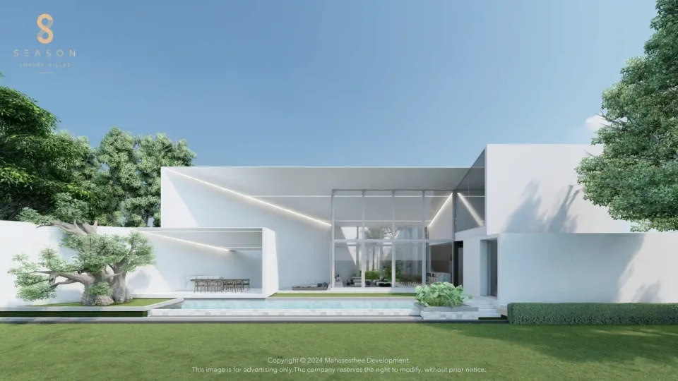 Cloud by Season Luxury Villas, exterior of 5BR pool villa in Cherng Talay