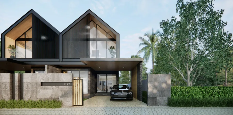 College Villas Phase II, exterior view