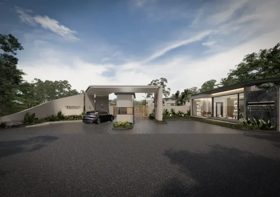 Vimannaya Residence exterior, pool villa with tropical gardens