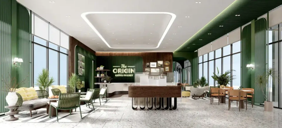 Origin Prime Surin, residents’ lounge and pool deck