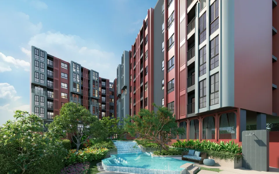 THE BASE Bukit, completed buildings, exterior view