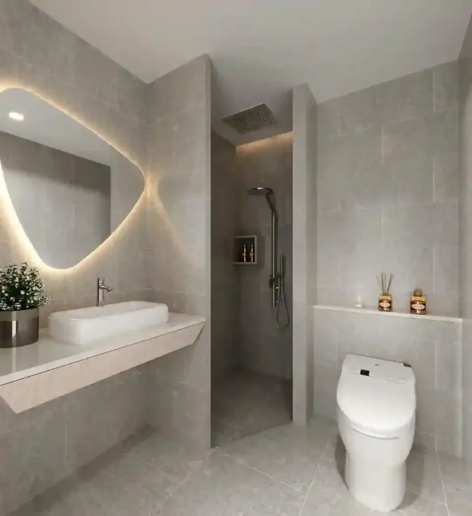Aura Condominium Rawai, furnished interior, bedroom and lounge