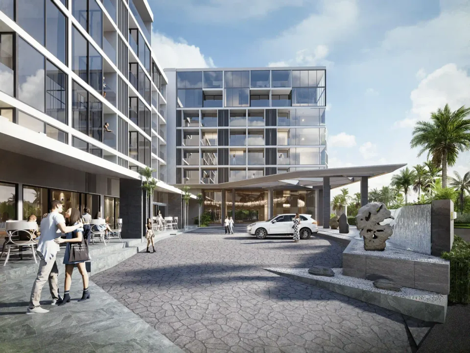 Next Point Condominium, exterior view