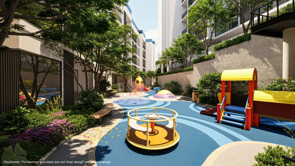 VIP Space Odyssey, kids playground render