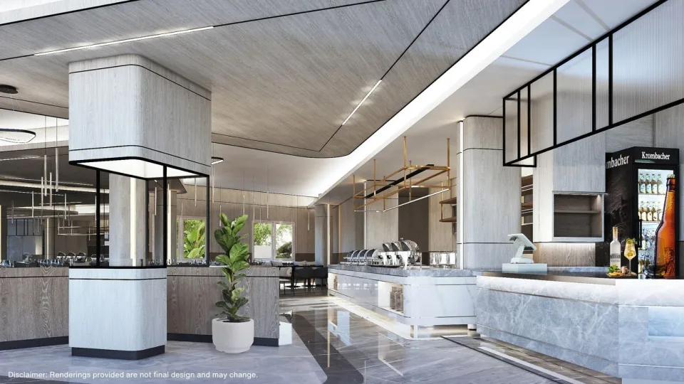 VIP Space Odyssey, rooftop restaurant render