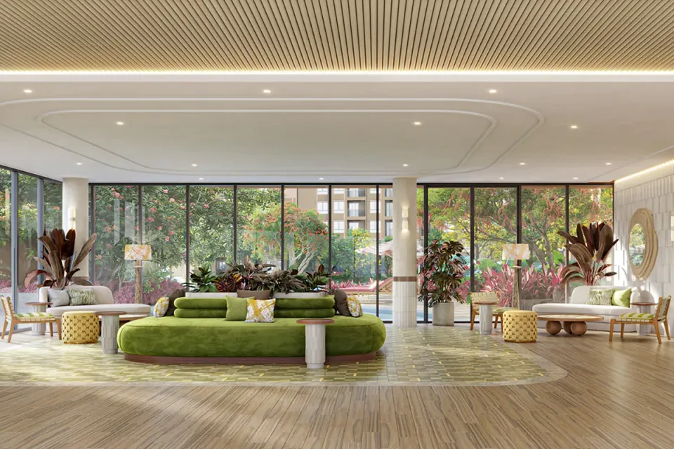Dcondo Cove, Kathu: lobby lounge, developer render