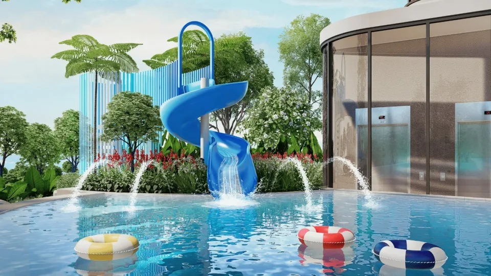 Aquarous Jomtien Pattaya, developer render 2, Pattaya