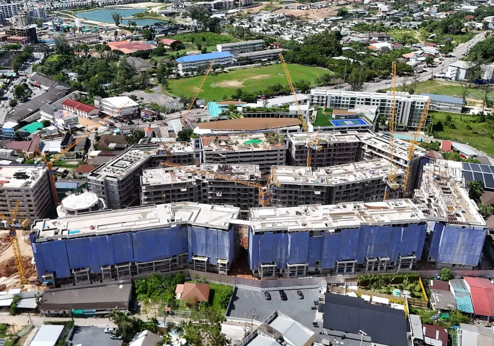 The Title Heritage Bang Tao: the site under construction, September 2025