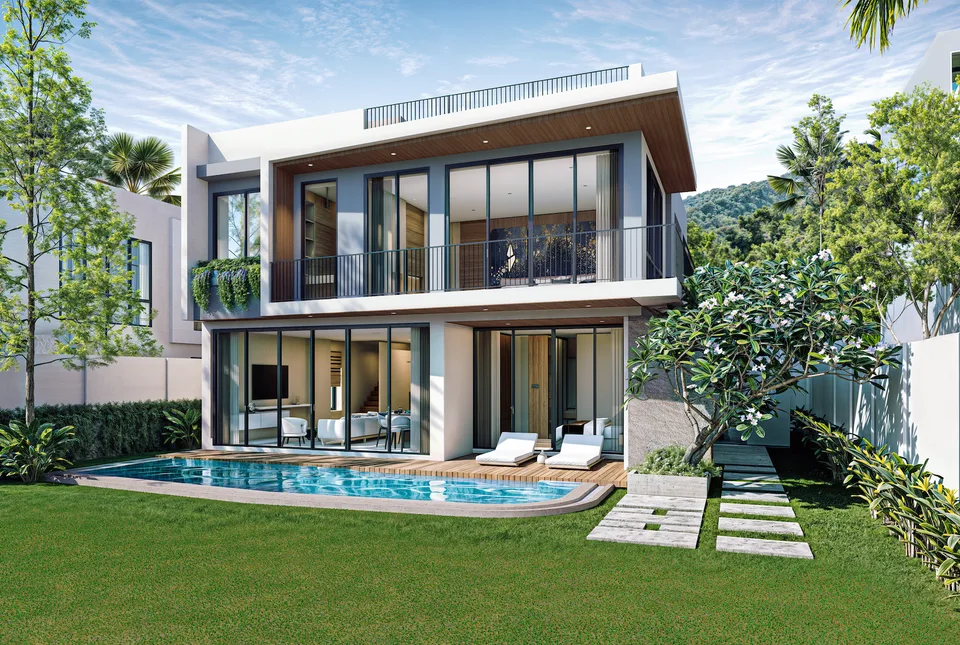 VIP Galaxy Villas, Type B pool villa, developer render