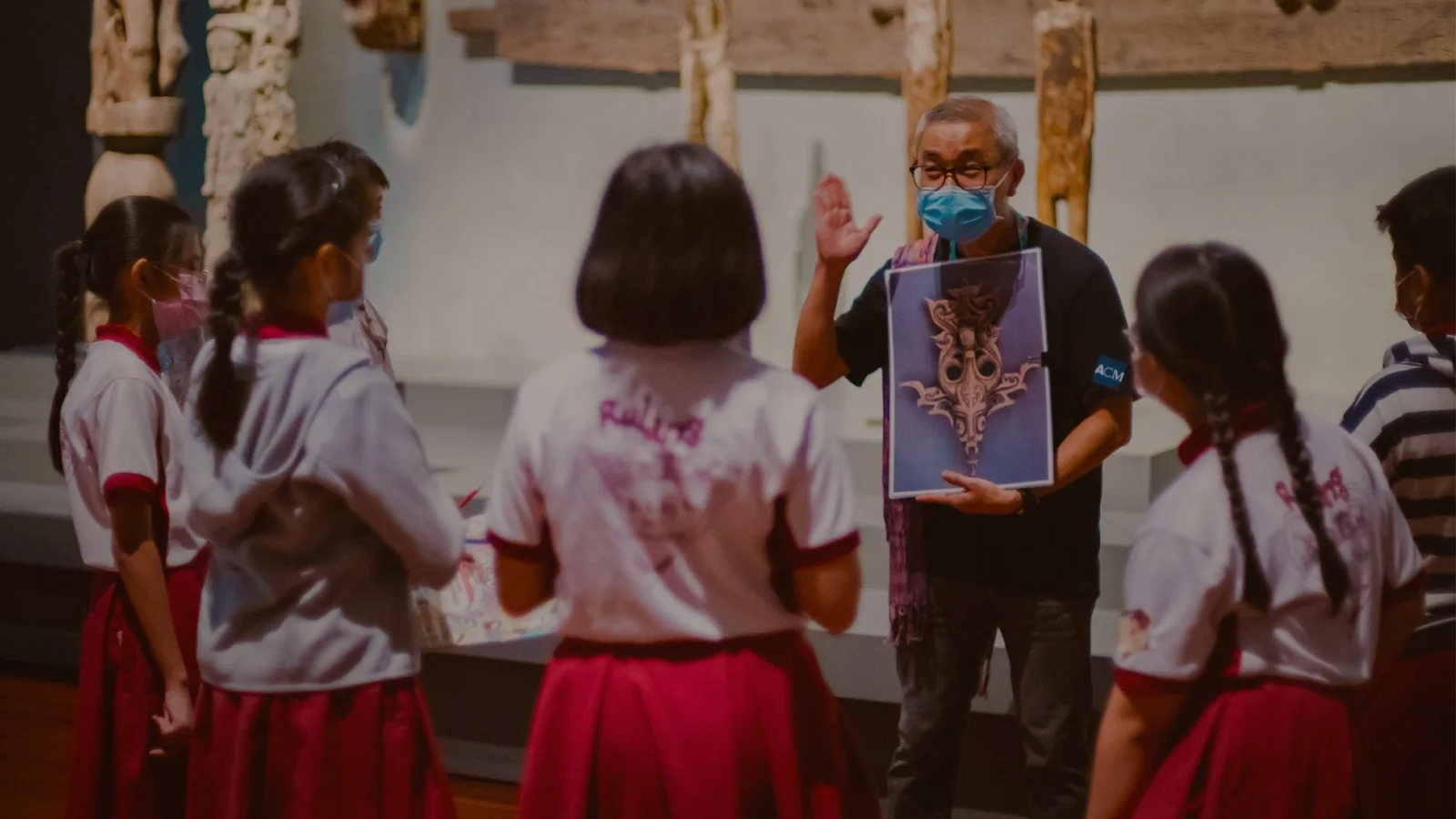 Schoolchildren on a museum visit in Singapore (National Heritage Board)