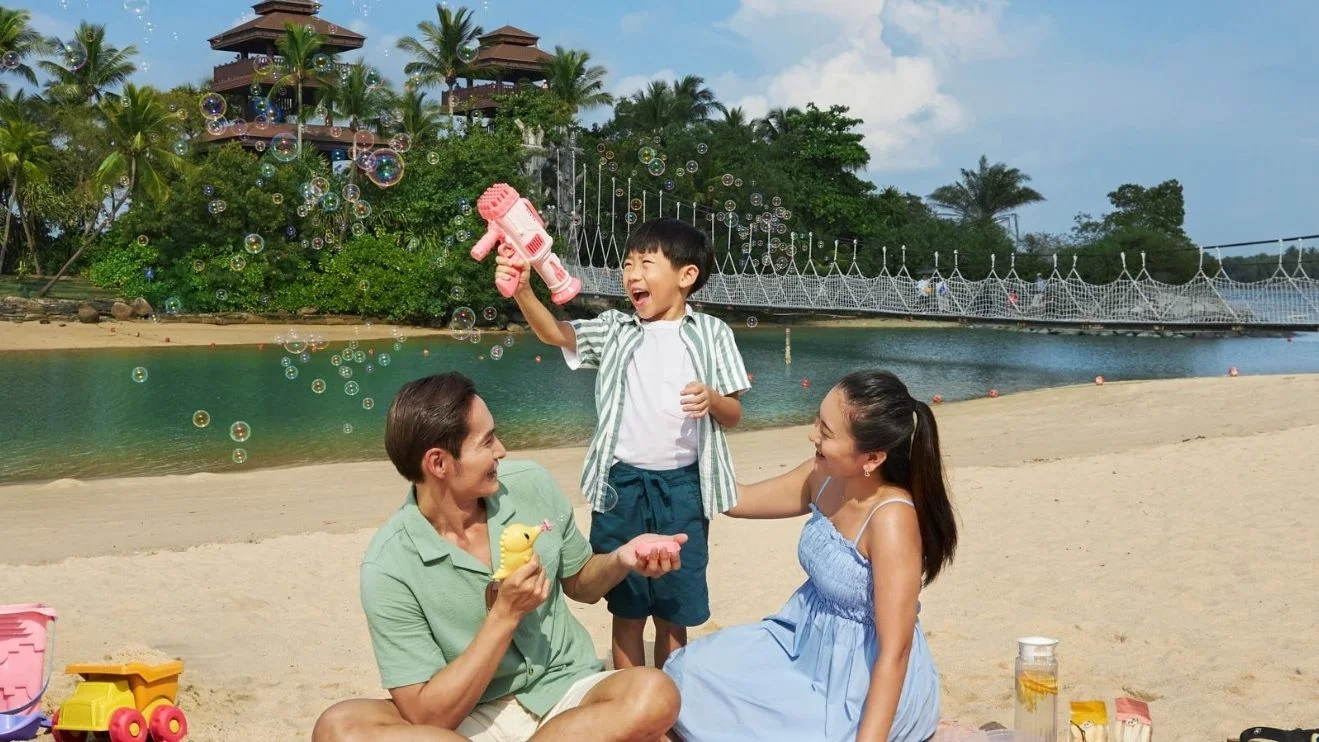 A beach on Sentosa