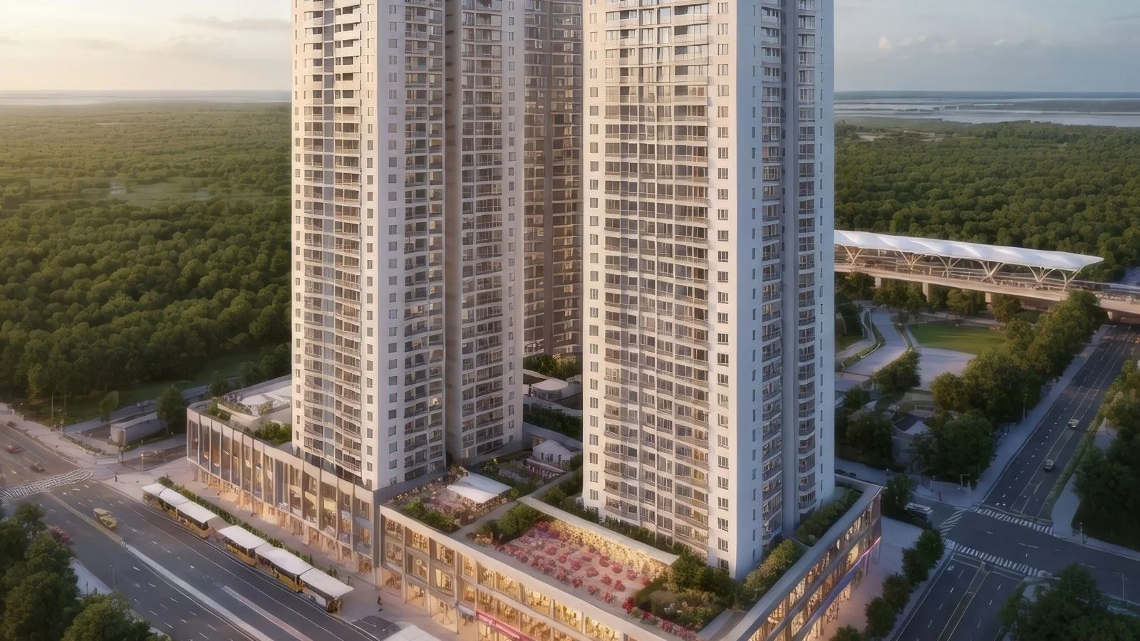 The Chencharu Close towers in Yishun (developer render)