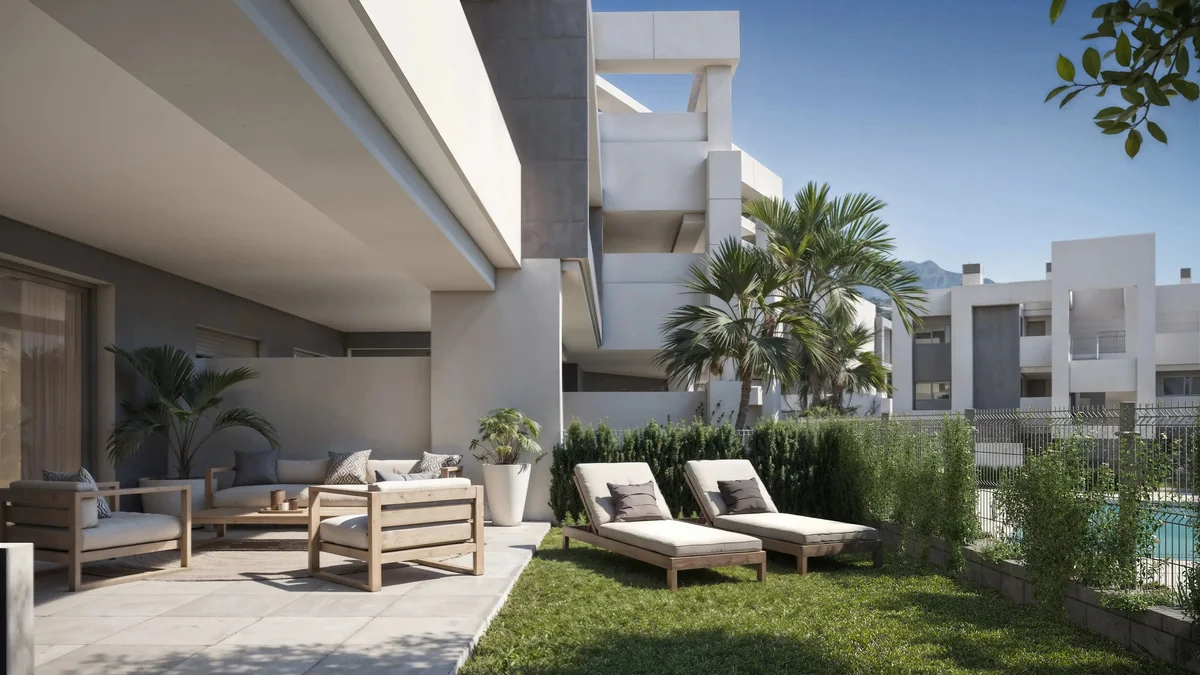 Vanian Gardens IV in Estepona: ground-floor garden terrace
