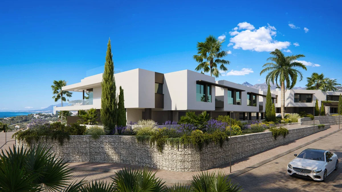 Semi-detached villas at Soul Marbella Sunlife by AEDAS Homes with sea view, Marbella East
